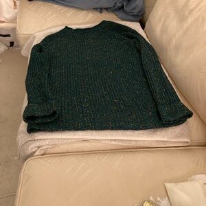 Style & CO 100% cotton sweater with flex of gold and orange.